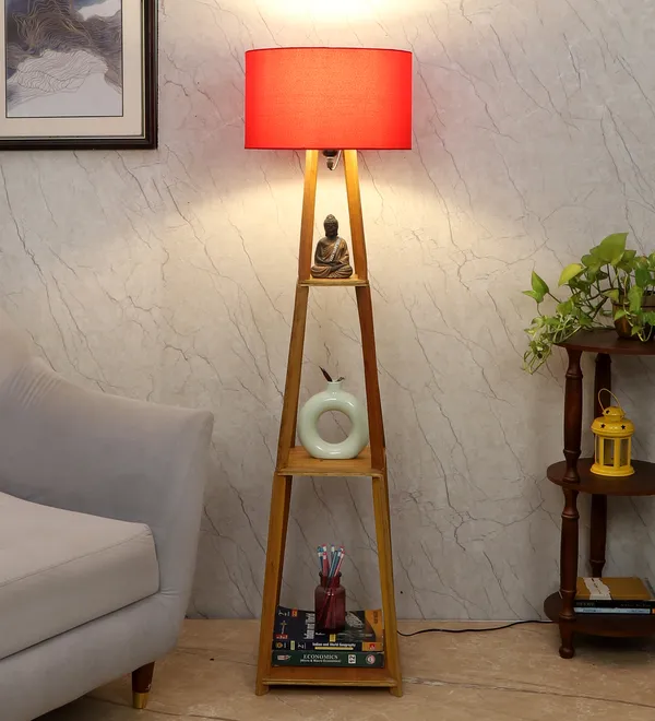 Red_Blace_Netima_Floor_Lamp_With_Shelf