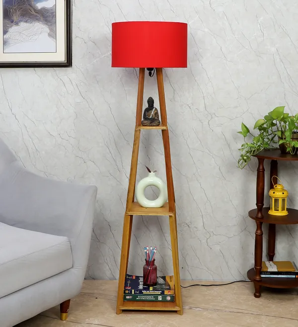 Red_Blace_Netima_Floor_Lamp_With_Shelf