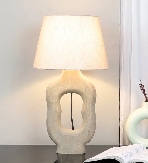 Peach_Mishuna_Tissle_Table_Lamp_for_Bedroom_&_Living_Room