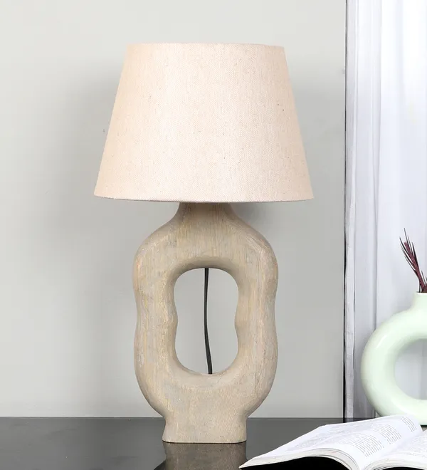Peach_Mishuna_Tissle_Table_Lamp_for_Bedroom_&_Living_Room