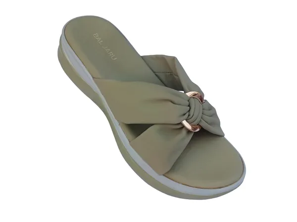 Pista_&_Black_Bowknot_Flat_Sliders_For_Women
