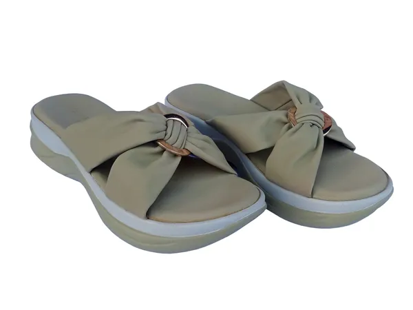 Pista_&_Black_Bowknot_Flat_Sliders_For_Women
