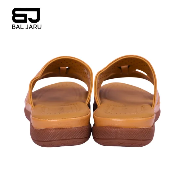 Tan_Perforated_Slipon_Stylish_Sandals_For_Women