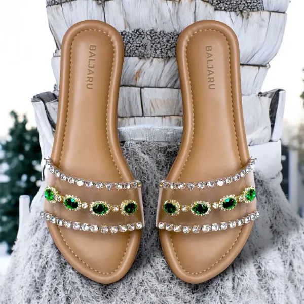 Beige_Flat_Mules_With_Embellishments_For_Women