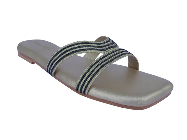 Silver_Fashionable_Flats_With_Cushioned_Footbed_Sandals_For_Women