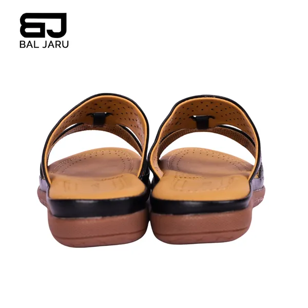 Black_Perforated_Slipon_Stylish_Sandals_For_Women