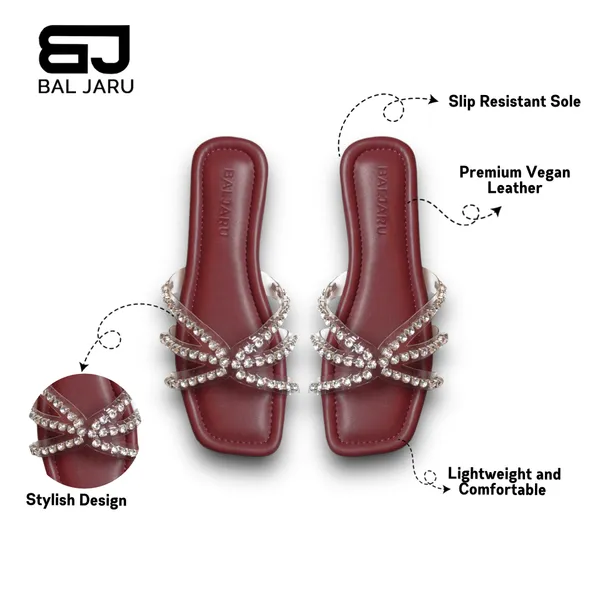 Cherry_Rhinestone_Detailing_Cushioned_Foot_Sandals_For_Women