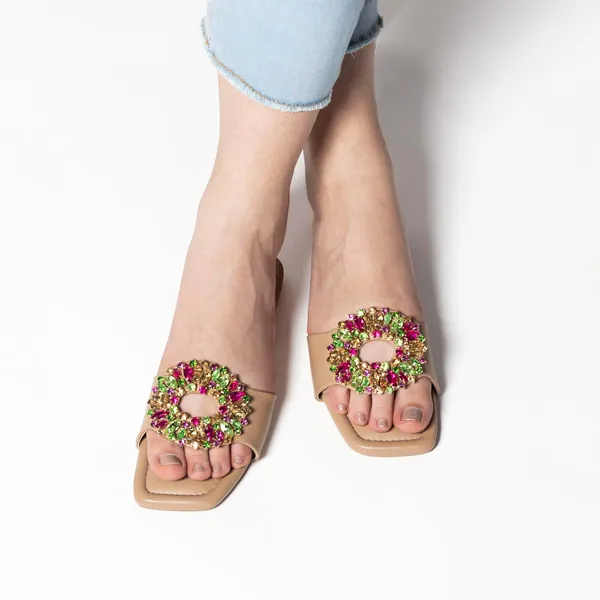 Beige_Flat_Mules_By_Perfect_For_Any_Occasion_Flats_For_Women