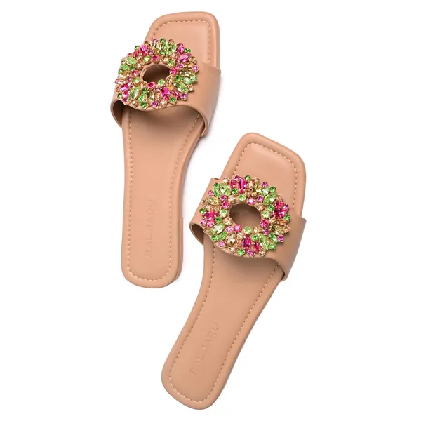 Beige_Flat_Mules_By_Perfect_For_Any_Occasion_Flats_For_Women