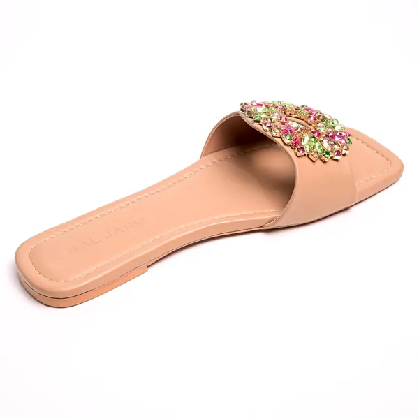 Beige_Flat_Mules_By_Perfect_For_Any_Occasion_Flats_For_Women