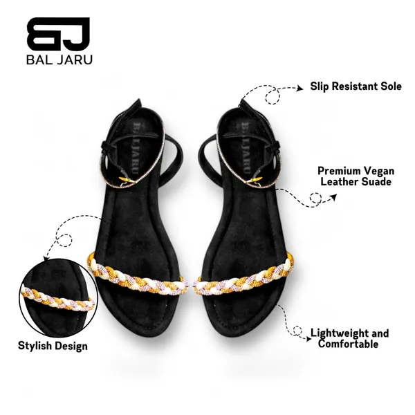 Black_Leather_Suede_Antisweat_Lining_Shockabsorbent_Flats_For_Women