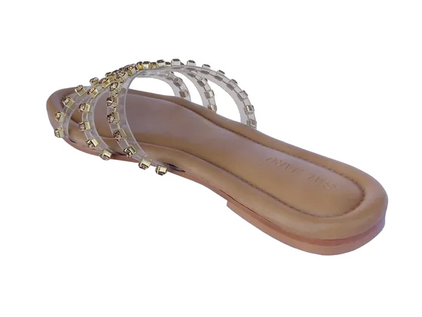Beige_Trendy_Goldstone_Sandals_For_Women