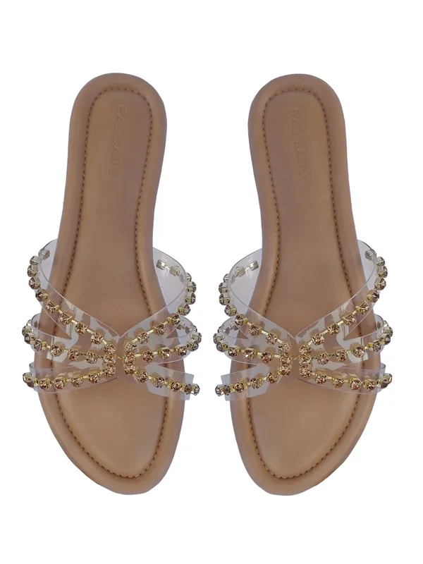 Beige_Trendy_Goldstone_Sandals_For_Women