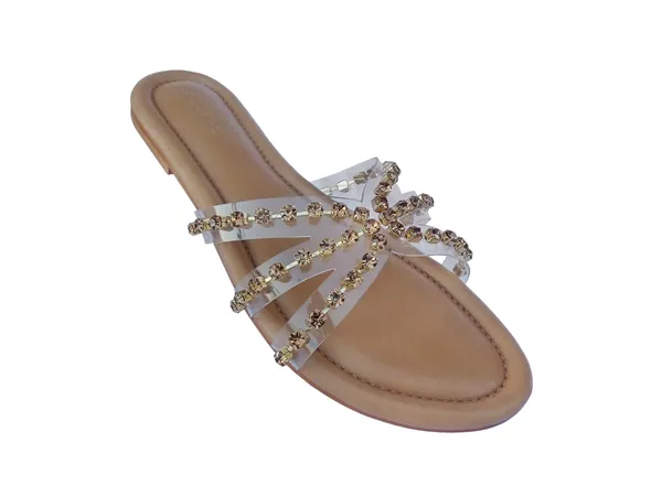 Beige_Trendy_Goldstone_Sandals_For_Women