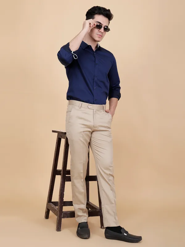 Beige_Premium_&_Elegant_Stretchable_Formal_Trouser_For_Men