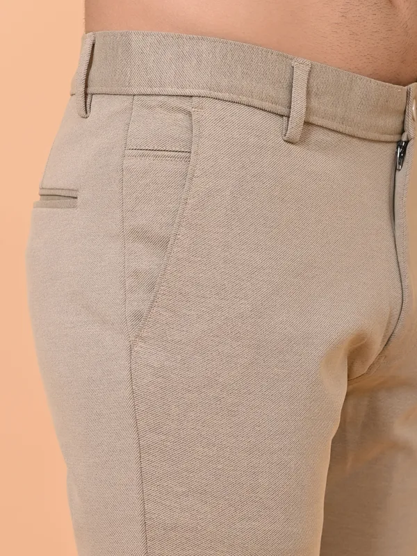 Cream_Premium_&_Elegant_4_Way_Stretch_Casual_Trouser_For_Men