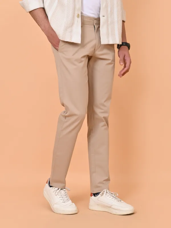 Beige_Cotton_Premium_&_Elegant_Stretchable_Chino_Trouser_For_Men