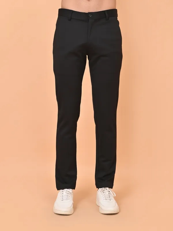 Black_Premium_&_Elegant_4_Way_Stretch_Casual_Trouser_For_Men