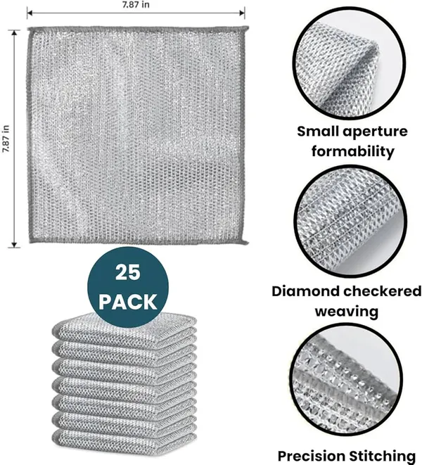 25_Pack_Non-Scratch_Wire_Dishcloth,_Steel_Scrubber_for_Utensils_Cleaning,_Multipurpose_Wet_and_Dry_Cleaning_Dish_Wash_Cloth_Scrubber_for_Washing_Dishes,_Sinks,_Counters