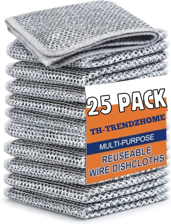 25_Pack_Non-Scratch_Wire_Dishcloth,_Steel_Scrubber_for_Utensils_Cleaning,_Multipurpose_Wet_and_Dry_Cleaning_Dish_Wash_Cloth_Scrubber_for_Washing_Dishes,_Sinks,_Counters
