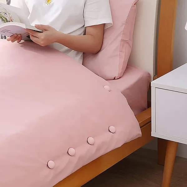 Duvet_Clips,_Duvet_Cover_Clips,_Sheet_Button_Fasteners,_Mushroom_Quilt_Fixing_Pins,_Anti-Slip_Bed_Sheet_Holders,_Bedding_Accessories_for_Blanket_&_Comforter_|_Pink,_Pack_of_12