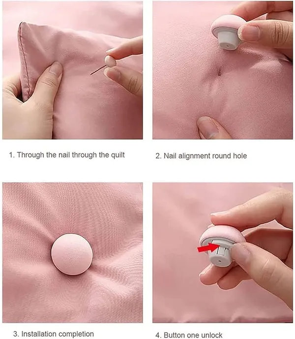 Duvet_Clips,_Duvet_Cover_Clips,_Sheet_Button_Fasteners,_Mushroom_Quilt_Fixing_Pins,_Anti-Slip_Bed_Sheet_Holders,_Bedding_Accessories_for_Blanket_&_Comforter_|_Pink,_Pack_of_12