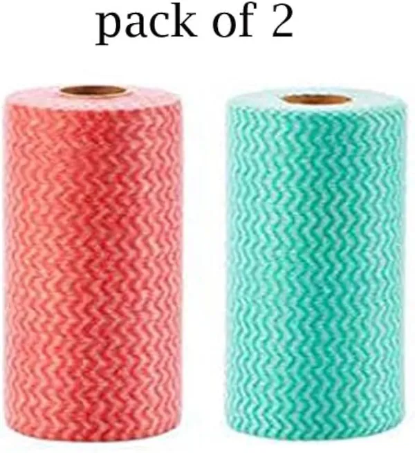 Pack_of_2_Kitchen_Towel_Roll_Reusable_Non_Woven_Eco_Friendly_((pack_of_2_pis))_Wipes_Roll_280_Pulls_multicolor_Kitchen_Cloth,_Food_Safe_Lint-free_and_Residue-Free_Washable_and_Reusable_roll,_wizard_india
