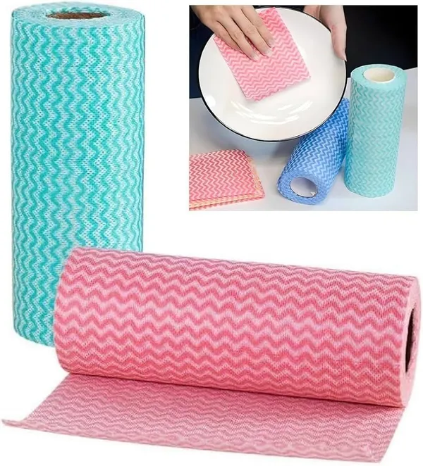Pack_of_2_Kitchen_Towel_Roll_Reusable_Non_Woven_Eco_Friendly_((pack_of_2_pis))_Wipes_Roll_280_Pulls_multicolor_Kitchen_Cloth,_Food_Safe_Lint-free_and_Residue-Free_Washable_and_Reusable_roll,_wizard_india