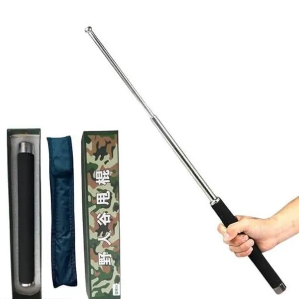Stainless_Steel_Self-Defense__Foldable_Pointer_&_Safety_Hiking_Stick_|_Compact,_Extendable_Wand_with_Comfortable_Grip_&_Nylon_Bag_|_Ideal_for_Car,_Office,_Indoor_&_Outdoor_Use