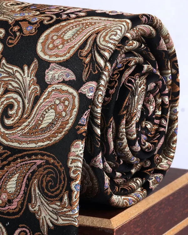Black_Gold_Regal_Dusk_Paisley_Micro_Silk_Woven_Jacquard_Necktie_Gift_Set_With_Wooden_Box__Classic_Wide_Width_9_Cm