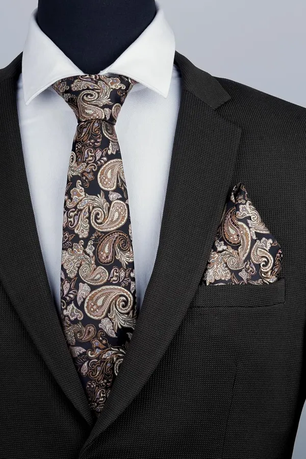 Black_Gold_Regal_Dusk_Paisley_Micro_Silk_Woven_Jacquard_Necktie_Gift_Set_With_Wooden_Box__Classic_Wide_Width_9_Cm