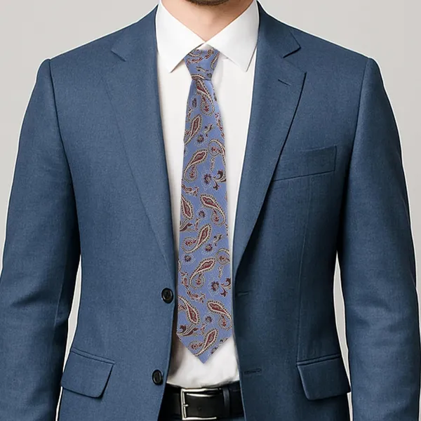 Sky_Blue_Maroon_Gold_Paisley_Mens_Micro_Silk_Tie_Pocket_Square_Set_And_Wooden_Gift_Box__Modern_Width_8_Cm