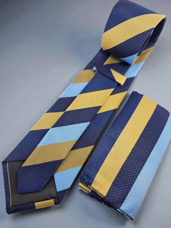 Royal_Navy_Stride_Premium_Striped_Mens_Micro_Silk_Tie_Pocket_Square_Set_And_Wooden_Gift_Box_Vintage_Width_9_Cm_
