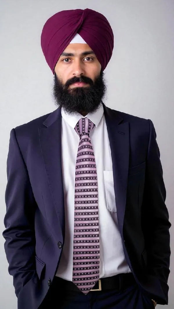 Purple_Onion_Pink_Punjab_Legacy_Gurmukhi_Design_Mens_Micro_Silk_Tie_Pocket_Square_Gift_Set_In_Wooden_Box_Wide_Width_9_Cm