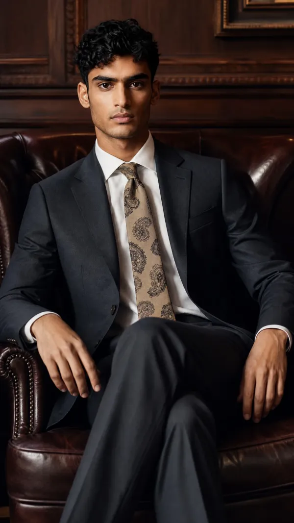 Beige_Black_Regal_Paisley_Mens_Woven_Tie_Pocket_Square_Set_With_Wooden_Box_Micro_Silk_Jacquard_Necktie_9_Cm_Broad_Width