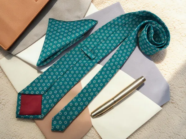 Imperial_Bloom_Turquoise_And_Black_Micro_Silk_Jacquard_9_Cm_Tie_Set_With_Pocket_Square_And_Wooden_Gift_Box