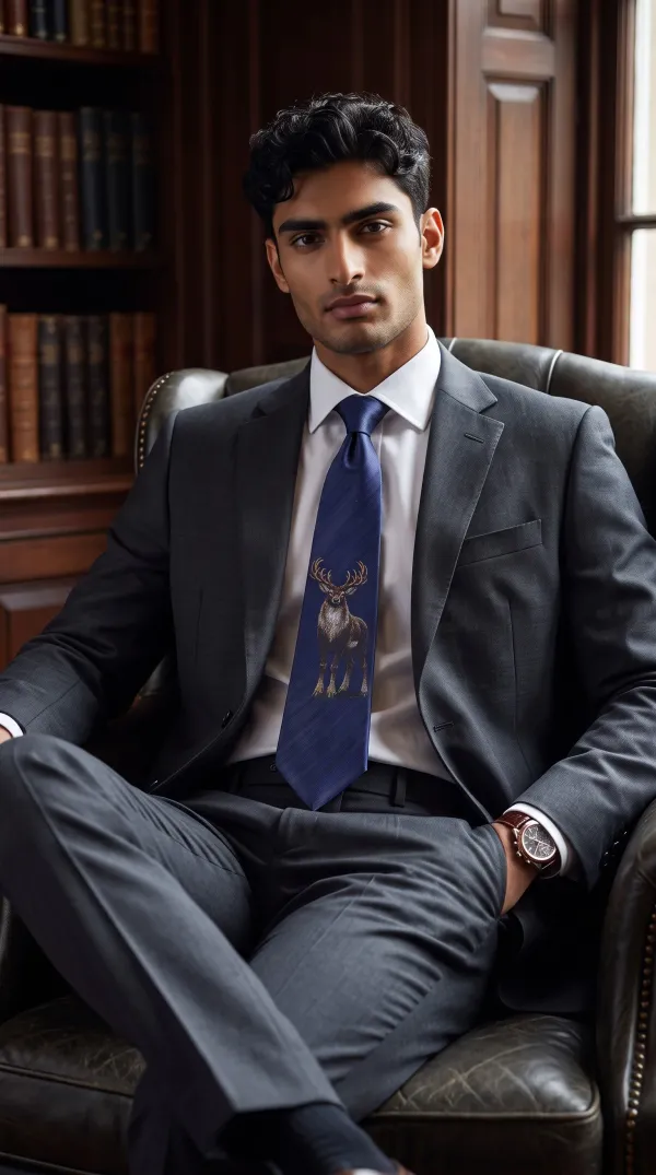Imperial_Stag_Navy_Blue_And_Antique_Gold_Micro_Silk_Jacquard_9_Cm_Tie_Set_With_Pocket_Square_And_Wooden_Gift_Box
