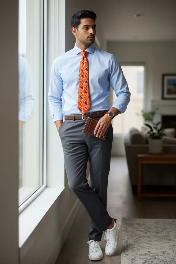 Orange_Ikat_Royale_Pattern_Printed_Micro_Silk_Tie_With_Wooden_Gift_Box__9_Cm_Classic_Width_Premium_Festive_And_Formal_Wear