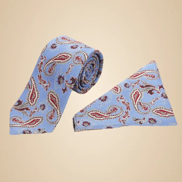 Sky_Blue_Maroon_Gold_Paisley_Mens_Micro_Silk_Tie_Pocket_Square_Set_And_Wooden_Gift_Box__Modern_Width_8_Cm