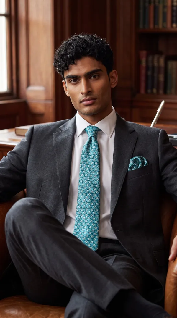 Imperial_Bloom_Turquoise_And_Black_Micro_Silk_Jacquard_9_Cm_Tie_Set_With_Pocket_Square_And_Wooden_Gift_Box