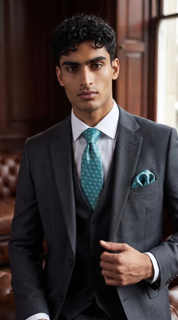 Imperial_Bloom_Turquoise_And_Black_Micro_Silk_Jacquard_9_Cm_Tie_Set_With_Pocket_Square_And_Wooden_Gift_Box