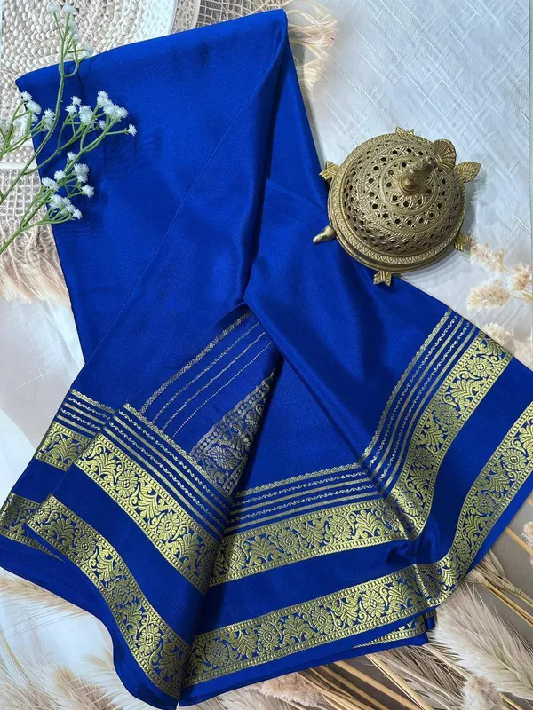 Blue_Women�s_Semi_Mysore_Silk_Traditional_Saree_�_Festive_&_Wedding_Wear