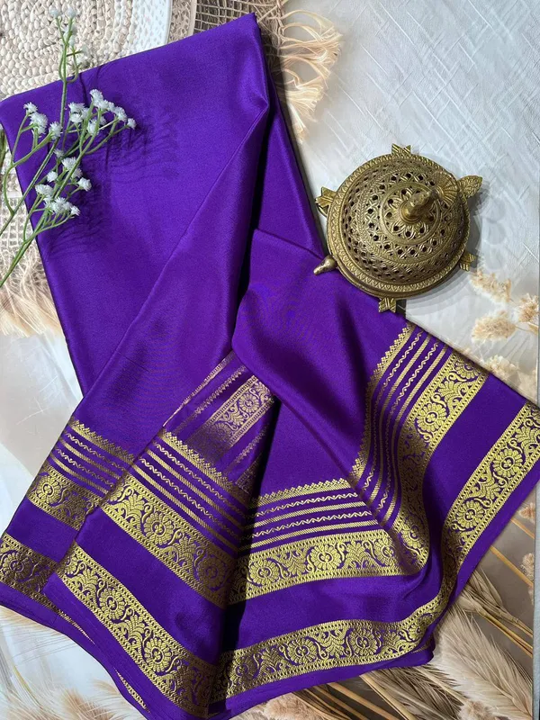 Magenta_Women�s_Semi_Mysore_Silk_Traditional_Saree_�_Festive_&_Wedding_Wear