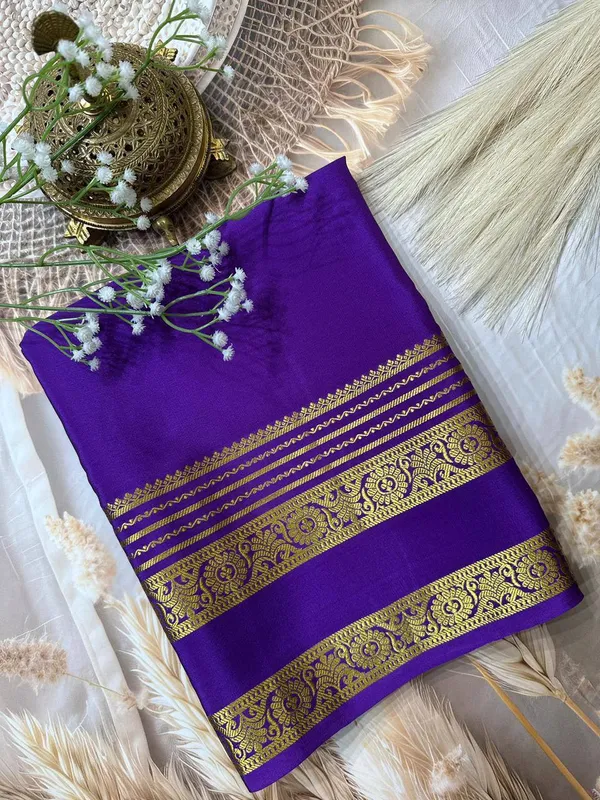 Magenta_Women�s_Semi_Mysore_Silk_Traditional_Saree_�_Festive_&_Wedding_Wear