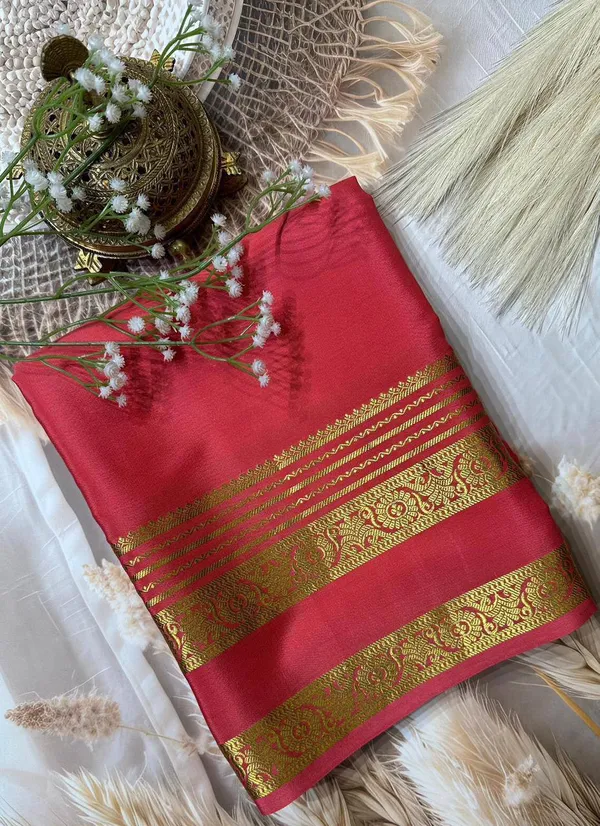 PEach_Women�s_Semi_Mysore_Silk_Traditional_Saree_�_Festive_&_Wedding_Wear