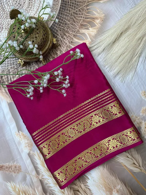 Pink_Women�s_Semi_Mysore_Silk_Traditional_Saree_�_Festive_&_Wedding_Wear