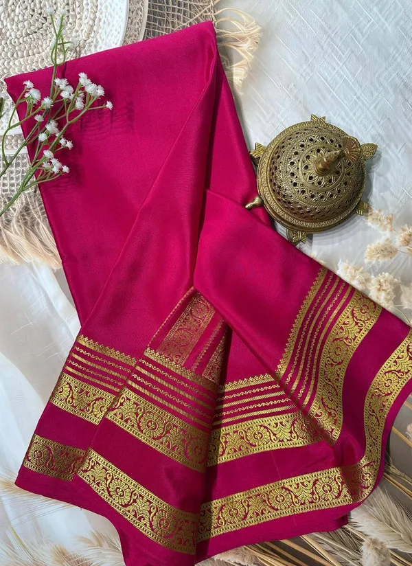 Pink_Women�s_Semi_Mysore_Silk_Traditional_Saree_�_Festive_&_Wedding_Wear