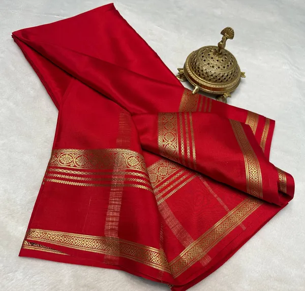 REd_Women�s_Semi_Mysore_Silk_Traditional_Saree_�_Festive_&_Wedding_Wear