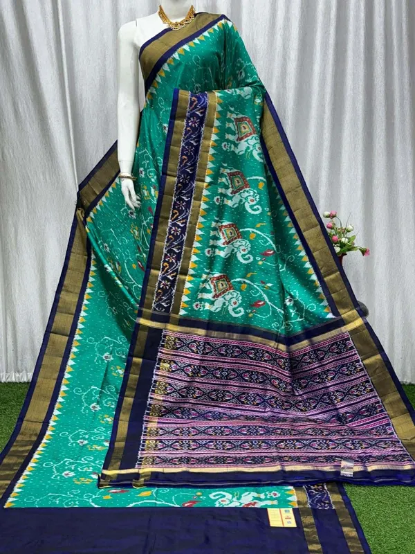 Rama_Trendy_Ikat_Digital_Printed_Soft_Silk_Saree_For_Women_Comfortable_&_Fashionable_Ethnic_Wear_Saree_For_Women