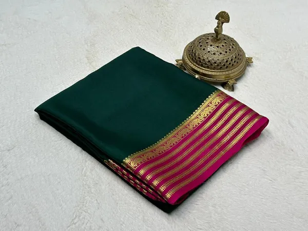 Green_Women�s_Semi_Mysore_Silk_Traditional_Saree_�_Festive_&_Wedding_Wear